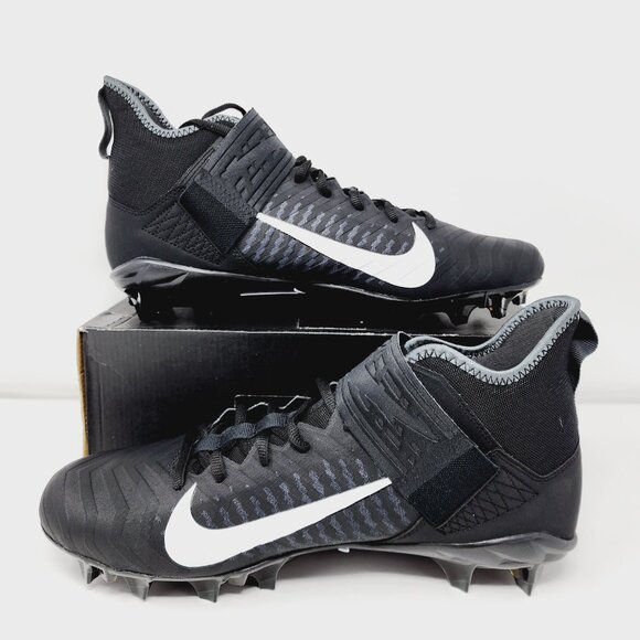 Nike Alpha Menace Pro 2 WD P Football Cleats Black BV3951-001 S 12 Wide - Picture 2 of 7